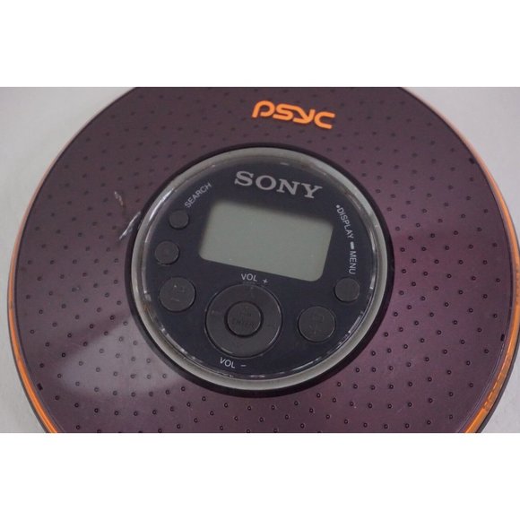 Sony Psyc CD Walkman Atrac3 Plus MP3 D-NE320 Orange Brown Black Player Powers On - Picture 2 of 8
